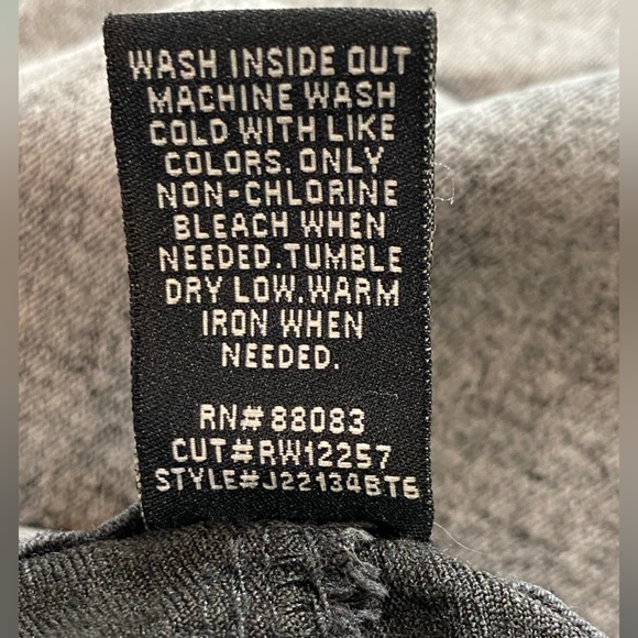 REWASH Brand Jeans Womens 5/27 Black Skinny Distressed Raw Hem Stretch Denim - Picture 15 of 16